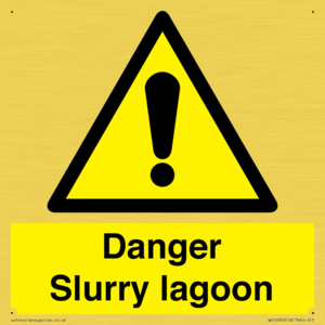 Danger Slurry lagoon